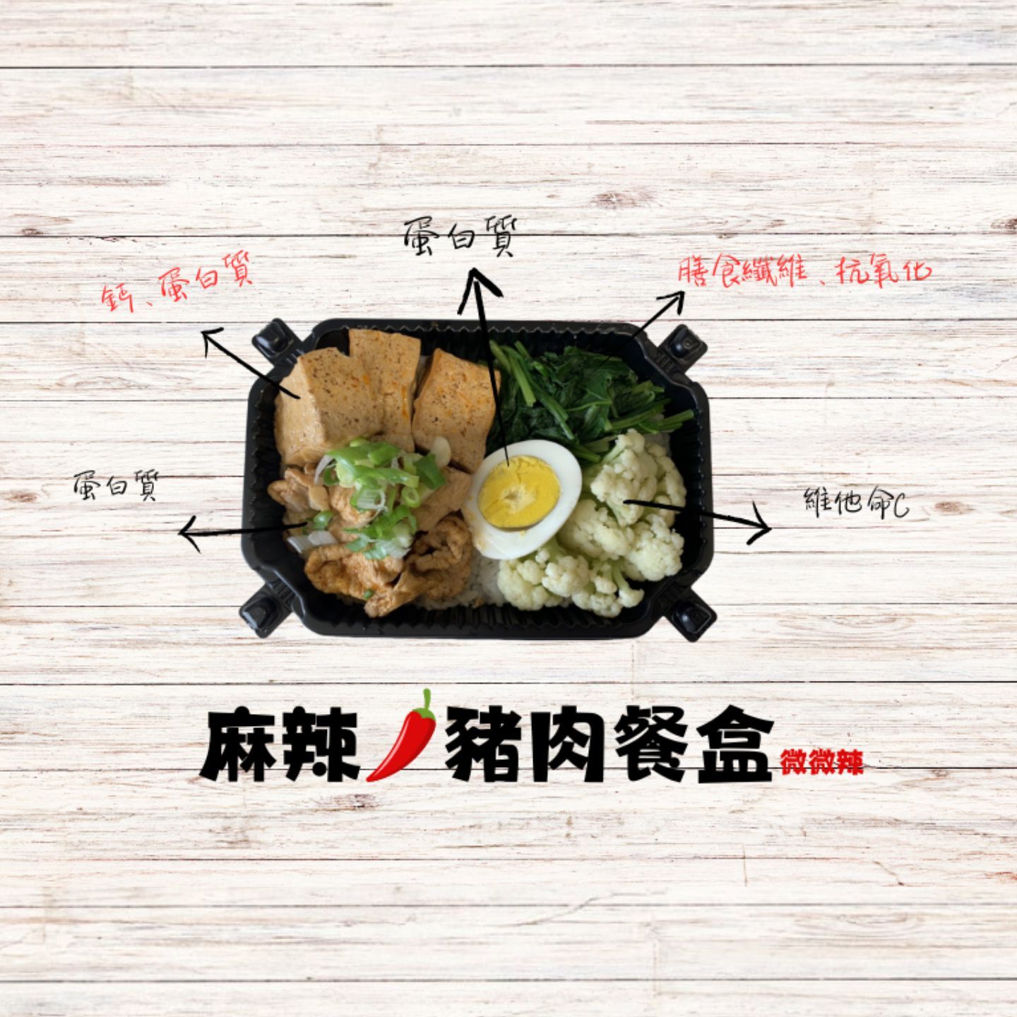 麻辣豬肉餐盒